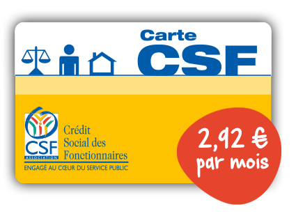 groupe CSF : bénéficiez de tous les services de la carte pour 2,92 € par mois